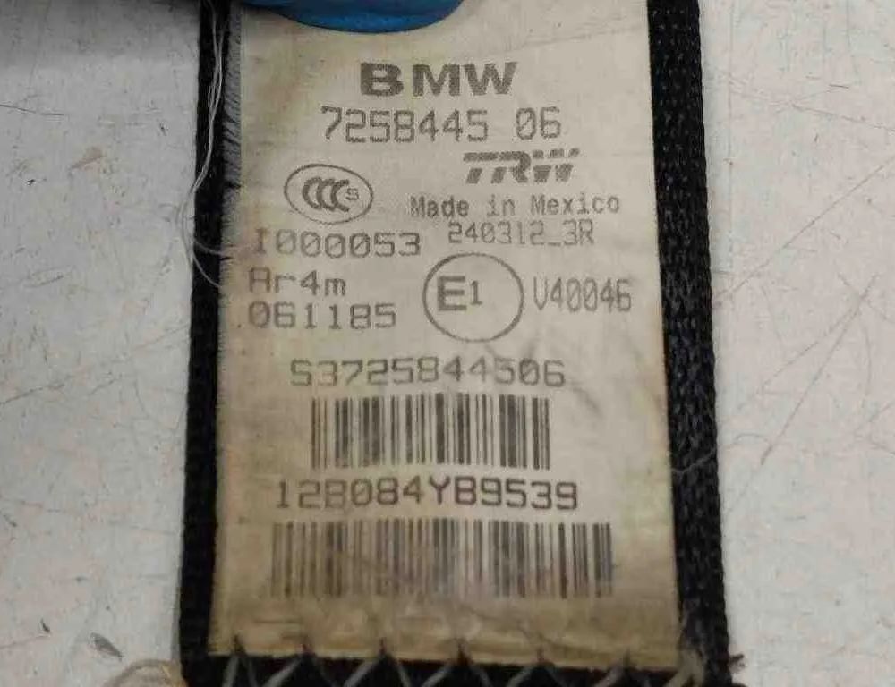 BMW X3 F25 (2010-2017) Bagerste venstre sikkerhedssele 725844506,1000053,S3725844506,7258445 32726727
