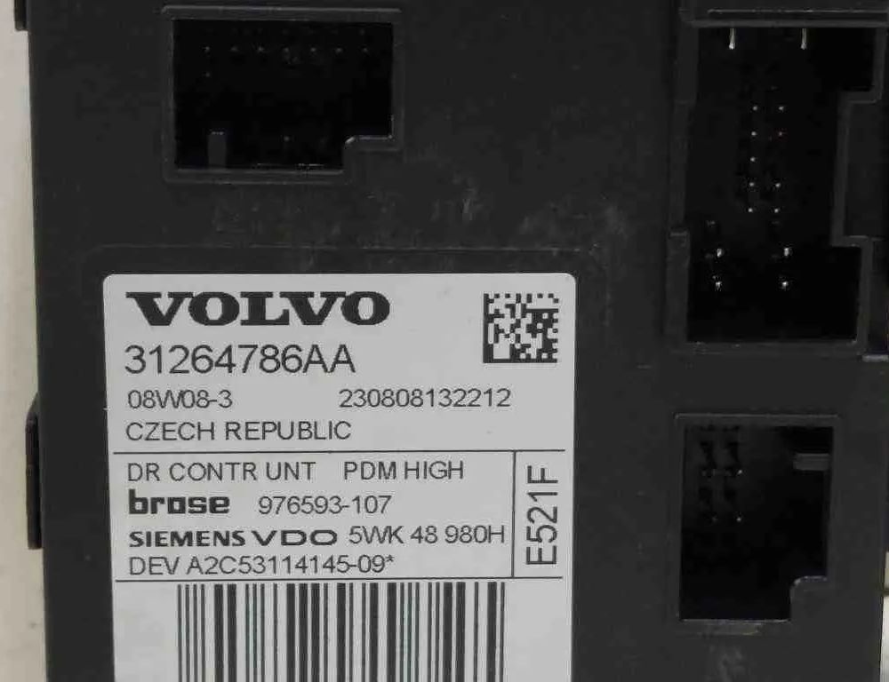 VOLVO S40 2 generation (2004-2012) Forreste højre dør Vindueskontrolmotor 31264786AA,5WK48980H,976593107 32728158