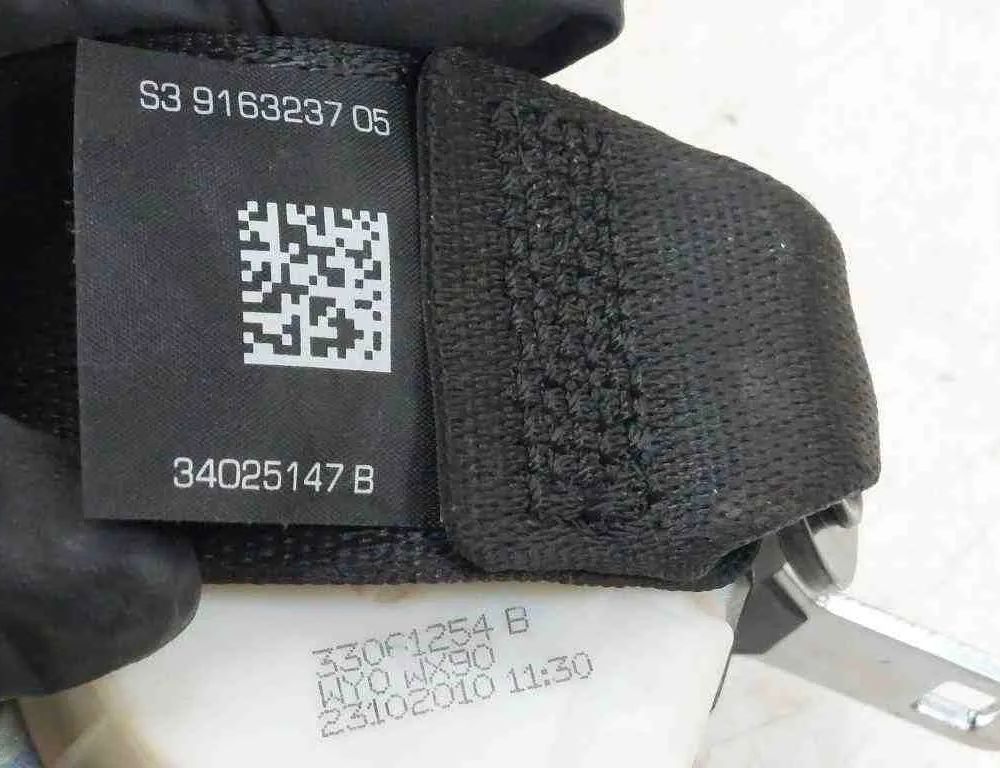 BMW 5 Series F10/F11 (2009-2017) Højre bagerste sikkerhedssele 34025147B,33061254B,9163237 32729074
