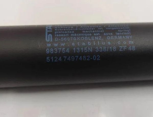 BMW X3 G01 (2017-2024) Venstre side bagklap gasfjeder 7497482 31523097