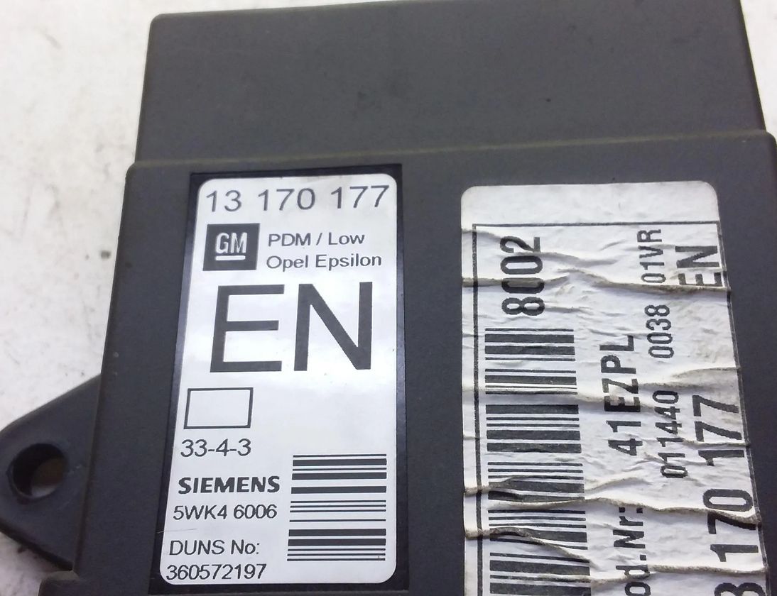 OPEL Vectra C (2002-2005) Andre kontrolenheder 13170177 20341276