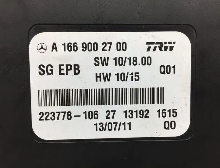 MERCEDES-BENZ SLK-Class R172 (2011-2020) Håndbremse kontrolenhed A1669002700 21447905