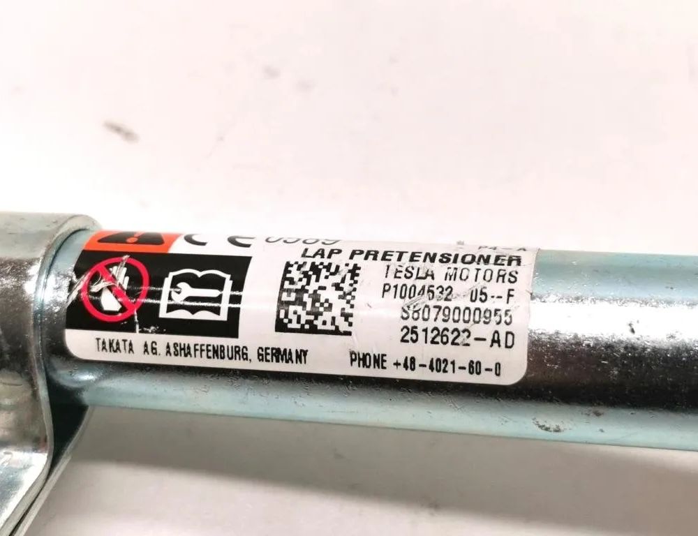 TESLA Model X 1 generation (2015-2024) Forreste højre sædespænde 1004532-05-F 21193820