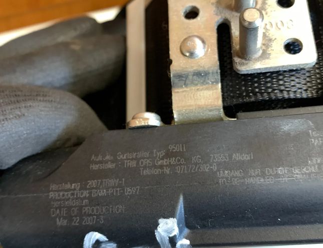 MERCEDES-BENZ M-Class W164 (2005-2011) Højre bagerste sikkerhedssele a2018680222 30494901