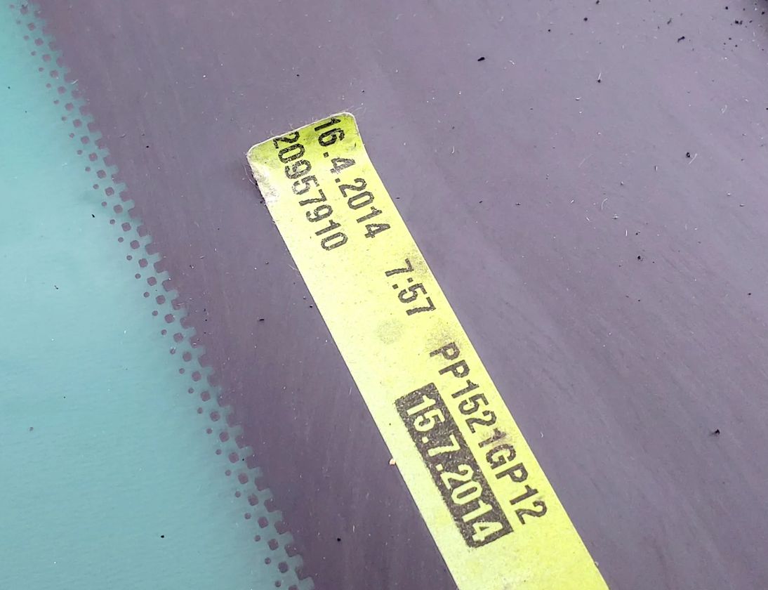 OPEL Zafira C (2012-2016) Bageste venstre dørvindue 20957910 23572291