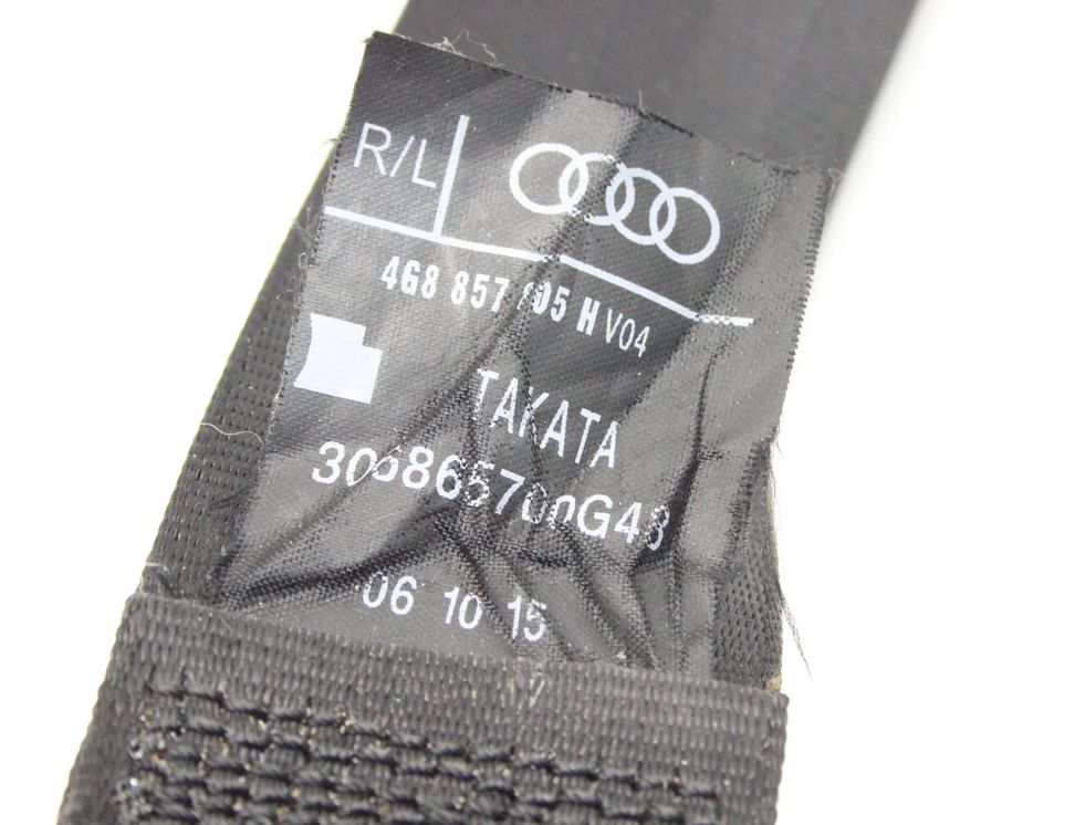 AUDI A6 allroad C7 (2012-2019) Højre bagerste sikkerhedssele 4G8857805H 27560319