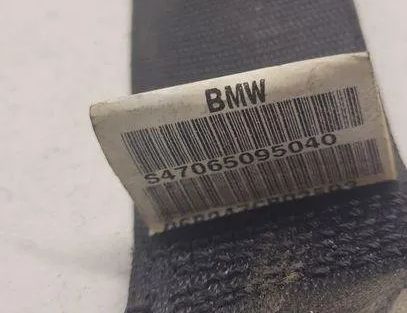 BMW 5 Series E60/E61 (2003-2010) Højre bagerste sikkerhedssele S47065095040 23933322