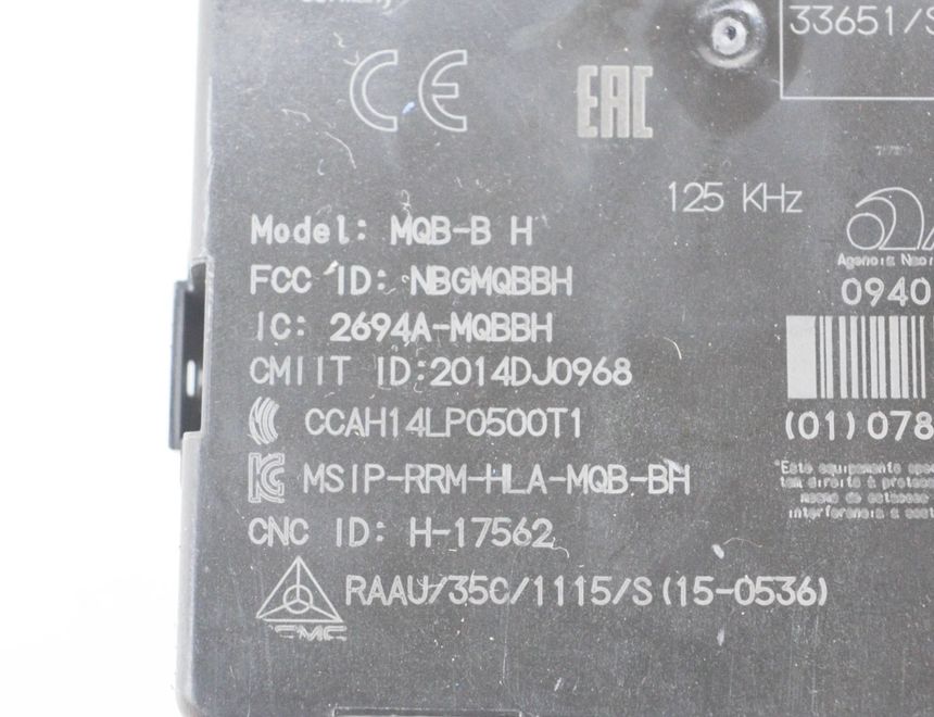 SKODA Superb 3 generation (2015-2023) Nøglefri kontrolenhed 5ZA011460,3Q0959435L,00037000 13932376