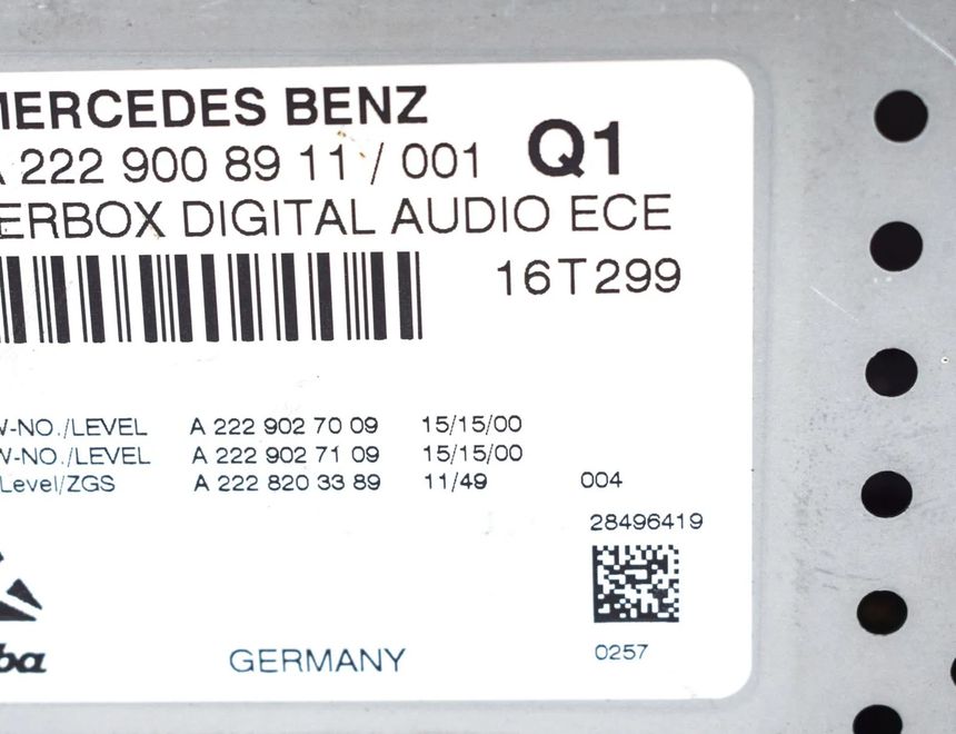MERCEDES-BENZ E-Class W213/S213/C238/A238 (2016-2024) Lydkontrolenhed A2229027009,A2229027109,A2228203389,A2229008911 20578429