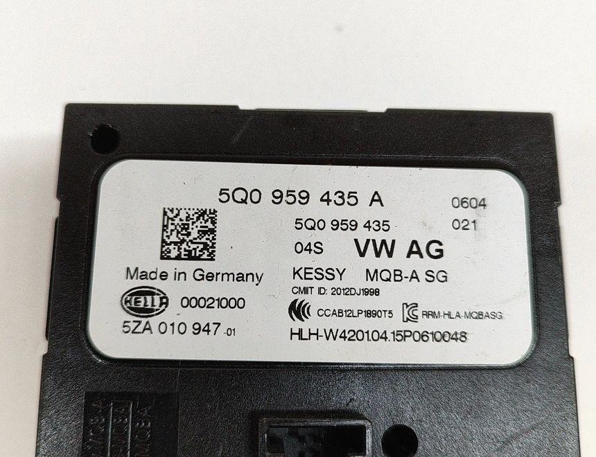 VOLKSWAGEN Golf 7 generation (2012-2024) Nøglefri kontrolenhed 5Q0959435A,5Q0959435,5ZA010947,5ZA010176 25977903