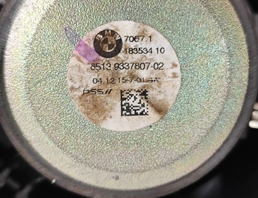 BMW X6 F16 (2014-2020) Forreste venstre dørhøjttaler 9337807 26544347