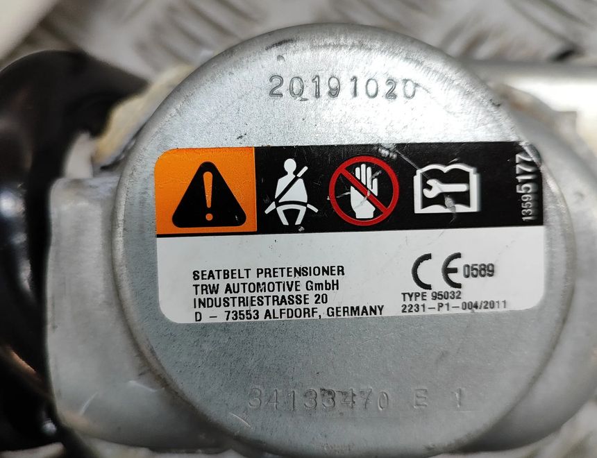 BMW X5 G05/G18 (2018-2024) Højre bagerste sikkerhedssele 7497590,34067495 30961409