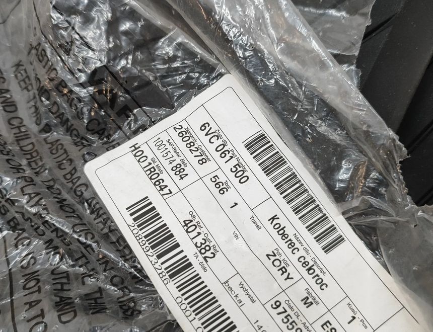 SKODA Fabia 4 generation (2021-2023) Gulvmåttesæt 6VC061500 31221360