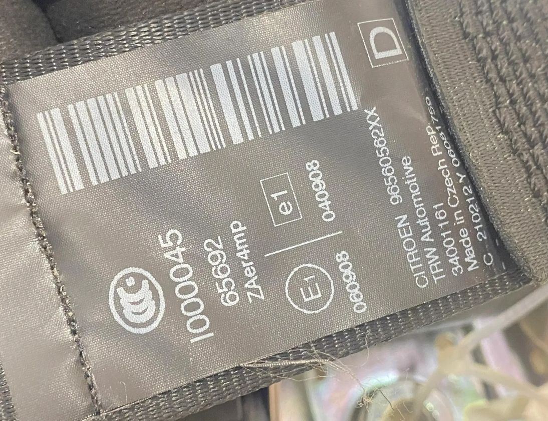 CITROËN C5 2 generation (2008-2017) Forreste højre sikkerhedssele 34032906B 28758529