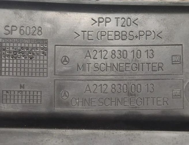 MERCEDES-BENZ E-Class W212/S212/C207/A207 (2009-2016) Front viskerkappe Trim A2128301013 26333514