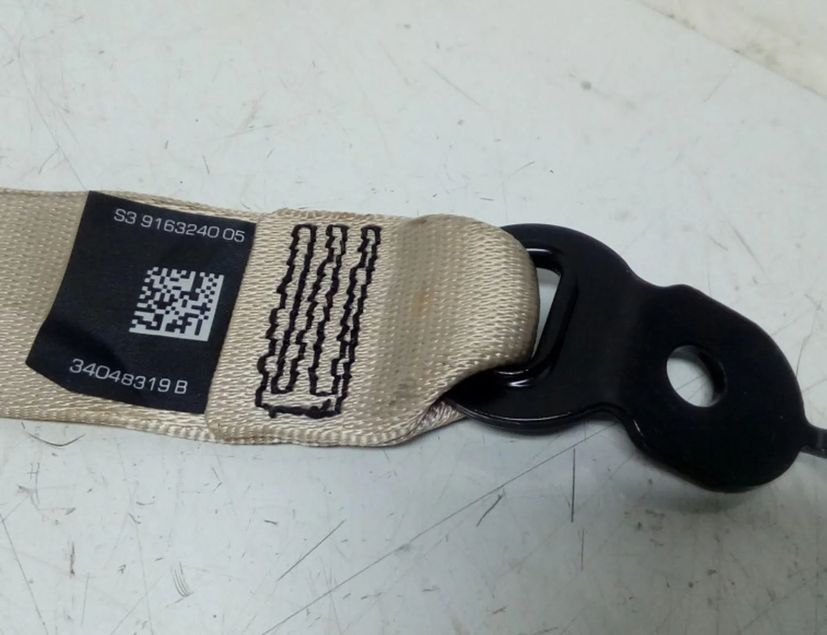 BMW 5 Series F10/F11 (2009-2017) Højre bagerste sikkerhedssele 34048319B 27703873