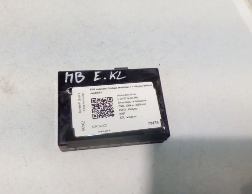 MERCEDES-BENZ E-Class W211/S211 (2002-2009) Andre kontrolenheder A2114452600 28532486