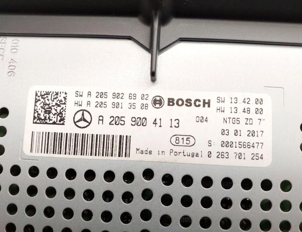 MERCEDES-BENZ C-Class W205/S205/C205 (2014-2023) Navigationsdisplay A2059004113 32958997