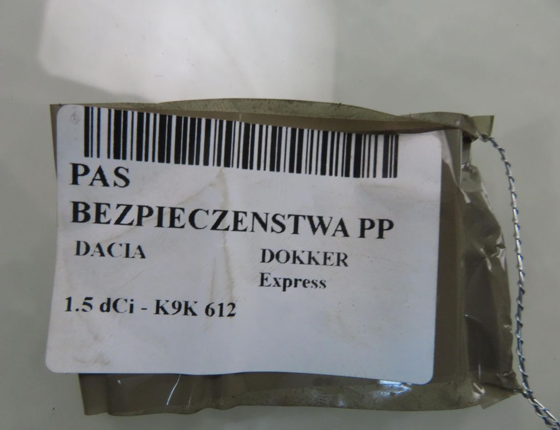 DACIA Dokker 1 generation (2012-2024) Forreste højre sikkerhedssele 868843271R 33105222