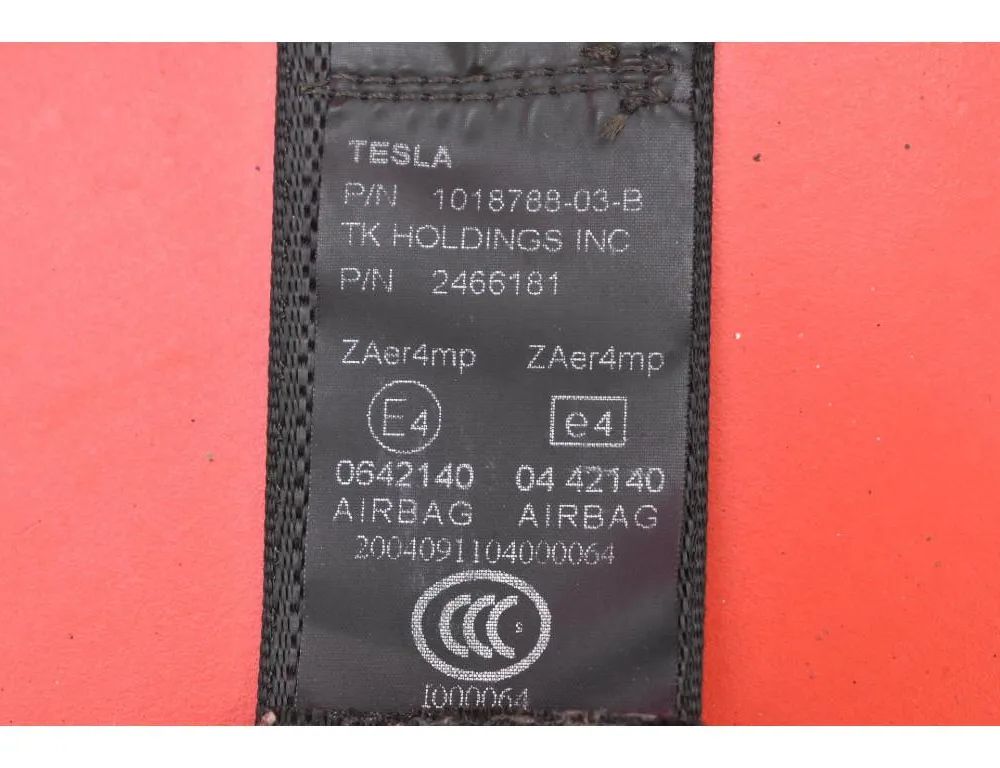 TESLA Model S 1 generation (2012-2024) Sikkerhedsseler 1018788-03-B 32463353