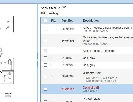 VOLVO XC90 1 generation (2002-2014) SRS kontrolenhed 31295112,0285010729,P31295112 17976433