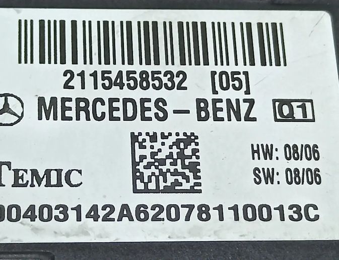 MERCEDES-BENZ E-Class W211/S211 (2002-2009) Komfort kontrolenhed 2115458532 30216322