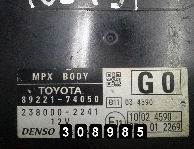 TOYOTA iQ 1 generation (2008-2020) Motorkontrolenhed ECU 28675915