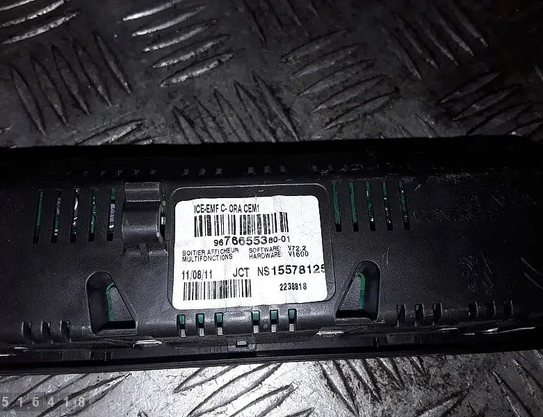 FIAT Ducato 3 generation (2006-2024) Underholdningsskærm på bagsiden 9676655380 33525538