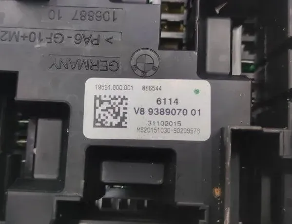 BMW 3 Series Gran Turismo F34 (2013-2017) Sikringsboks 9389070 31523096