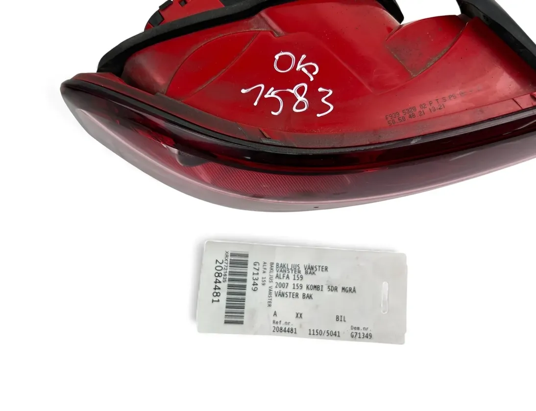 ALFA ROMEO 159 1 generation (2005-2011) Venstre baglygte F939532802 33508652
