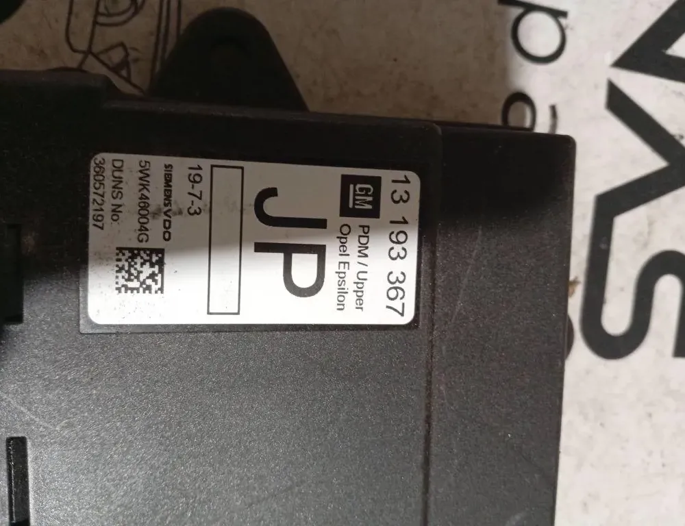 OPEL Signum C (2003-2008) Forreste højre dørkontrolenhed 360572197,13193367 33170444