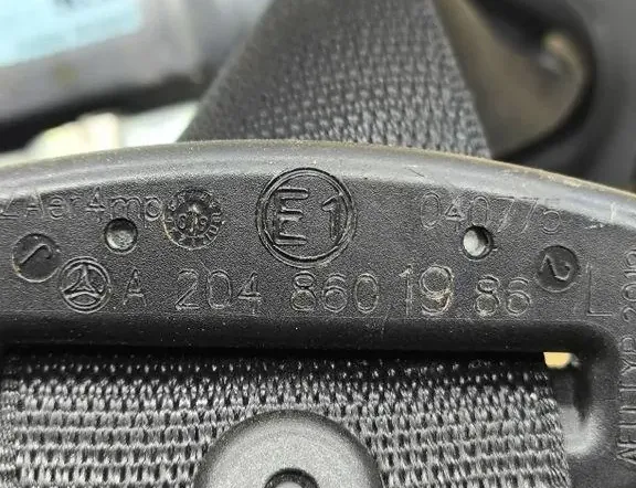 MERCEDES-BENZ C-Class W204/S204/C204 (2004-2015) Venstre forreste sikkerhedssele A2048601986 33114467