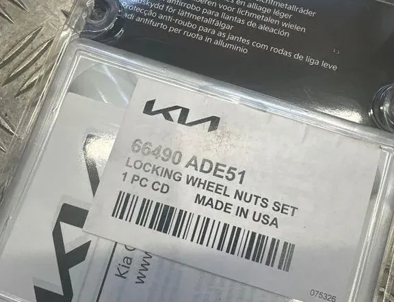 KIA EV6 1 generation (2021-2023) Låsehjulsboltesæt 66490ADE51 33166167