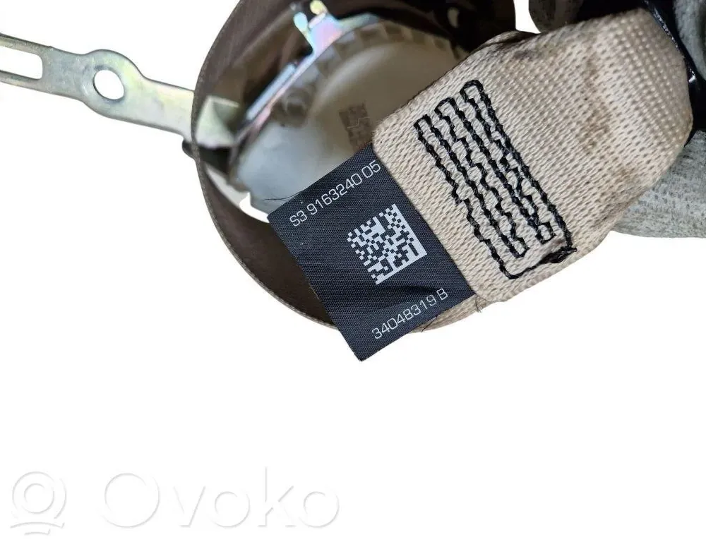 BMW 5 Series F10/F11 (2009-2017) Bagerste venstre sikkerhedssele 34048319B 33516654