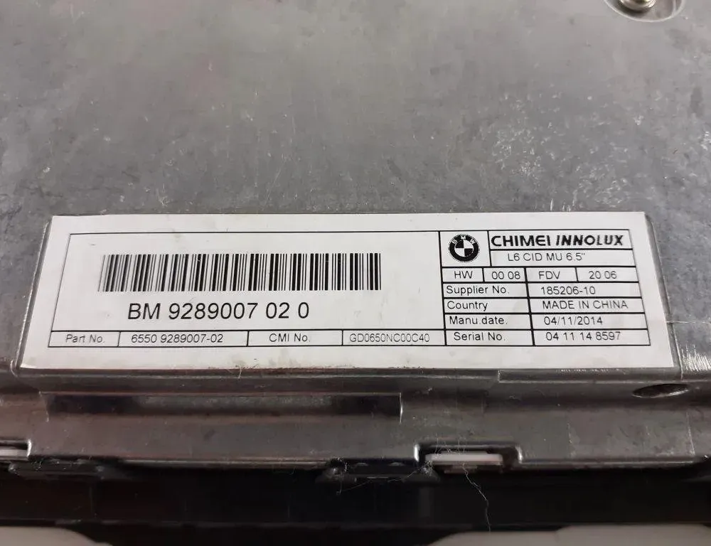 BMW 5 Series F10/F11 (2009-2017) Navigationsdisplay A3168A336734U176,9289007 31910979