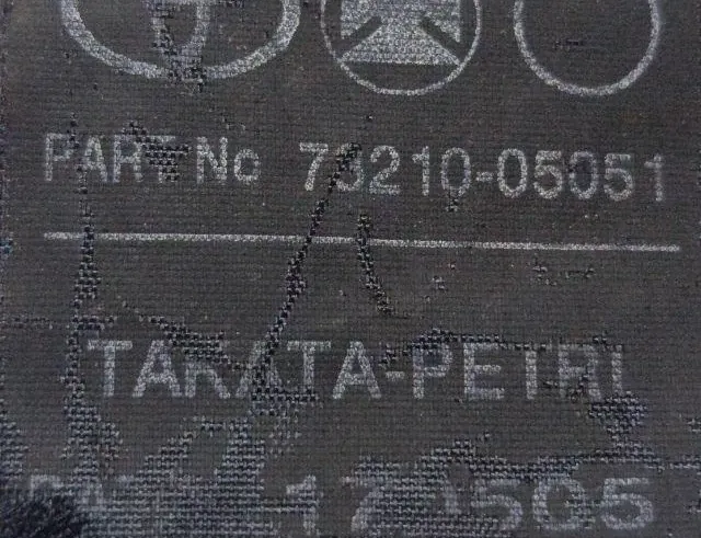 TOYOTA Avensis 2 generation (2002-2009) Forreste højre sikkerhedssele 7321005051 35123534