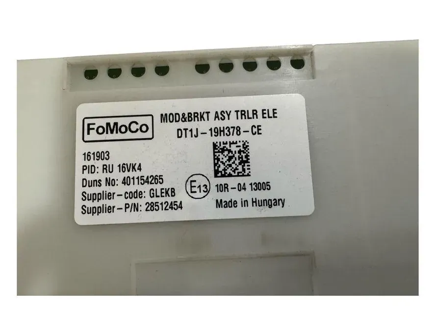 FORD Focus 4 generation (2018-2024) Trækkrog kontrolenhed DT1J19H378CE,401154265 33333754