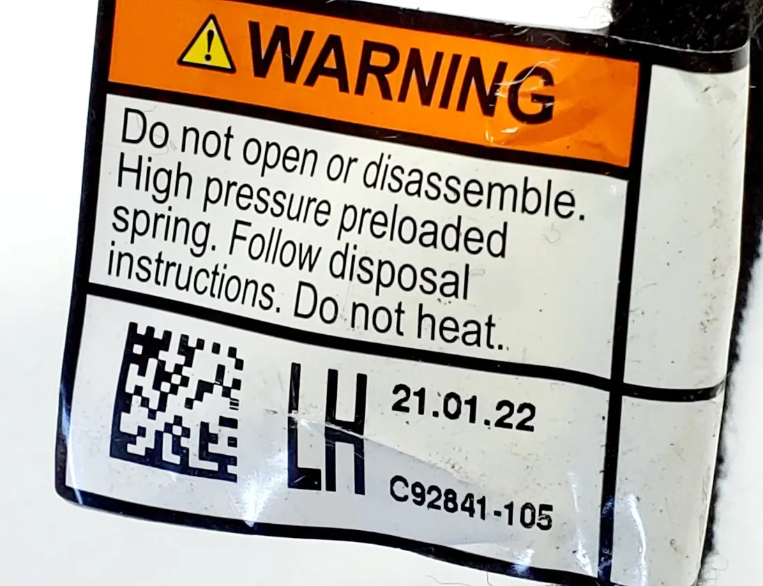 HYUNDAI Santa Fe TM (2018-2024) Venstre side bagklap gasfjeder 81831-S1600 35105287