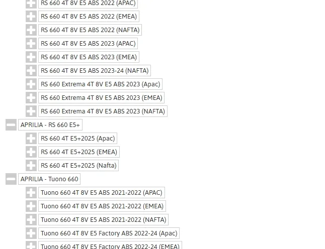 APRILIA RS Forhjuls alufælge 2B005585,B044279,B044280,2B004778,2B002416 34278884