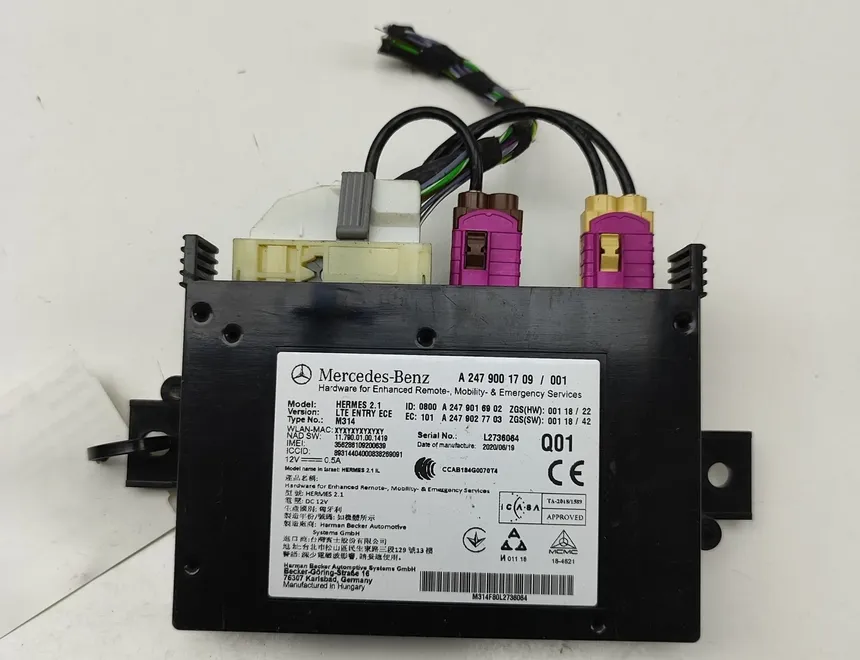 MERCEDES-BENZ Sprinter 3 generation (907/910) (2019-2024) Bluetooth kontrolenhed A2479001709,A2479016902,A2479027703 32930419