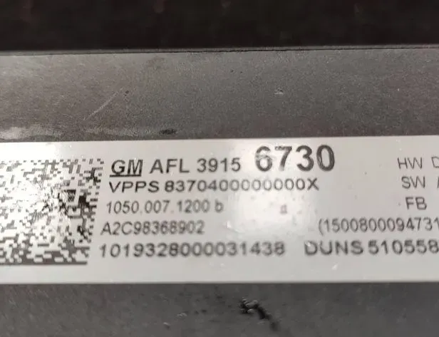 OPEL Insignia B (2017-2024) Andre kontrolenheder 39156730 33156962