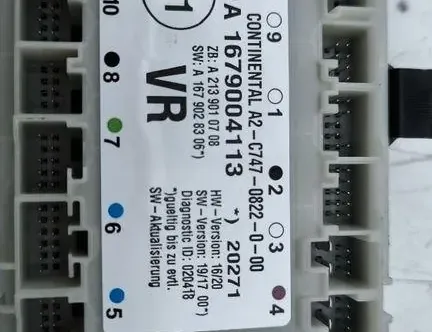 MERCEDES-BENZ GLE W167 (2019-2024) Højre bagdørs kontrolenhed A2139010708,A1679028306 33545579