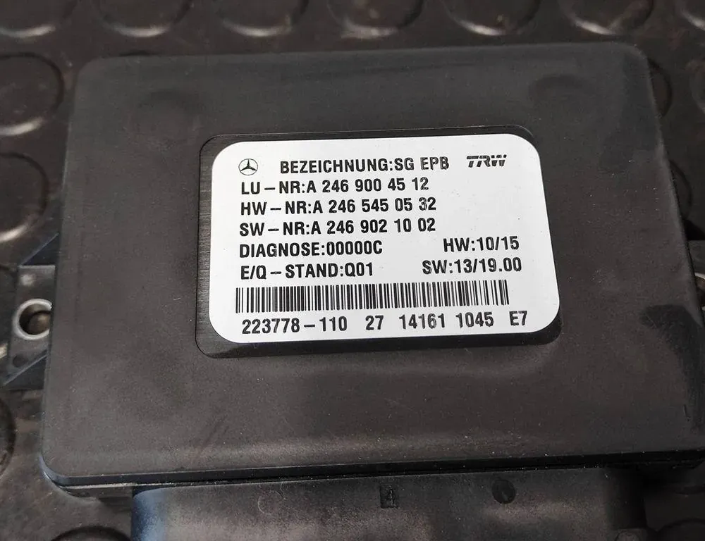 MERCEDES-BENZ CLA-Class C117 (2013-2016) Håndbremse kontrolenhed A2469004512 33174362